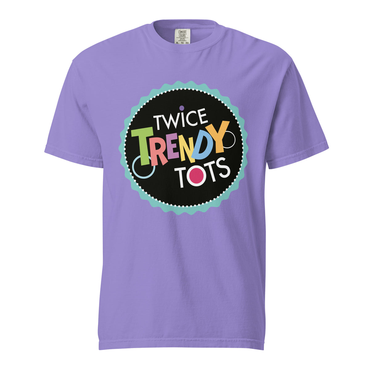 Signature | Comfort Colors T-Shirt | Twice Trendy Tots | Badge Logo