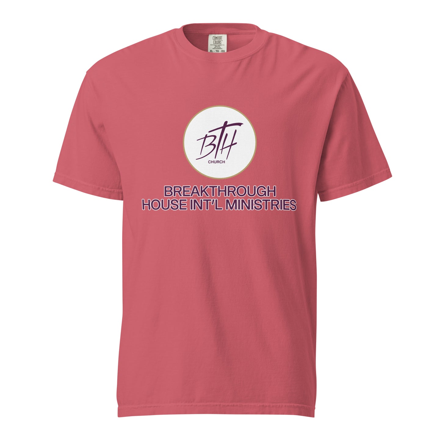 Signature | Comfort Colors T-Shirt | Breakthrough House International Ministries | Crest Logo