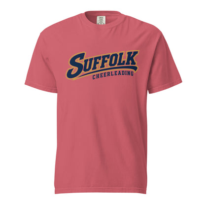 Signature | Comfort Colors T-Shirt | Suffolk University Cheerleading | Athletics Logo