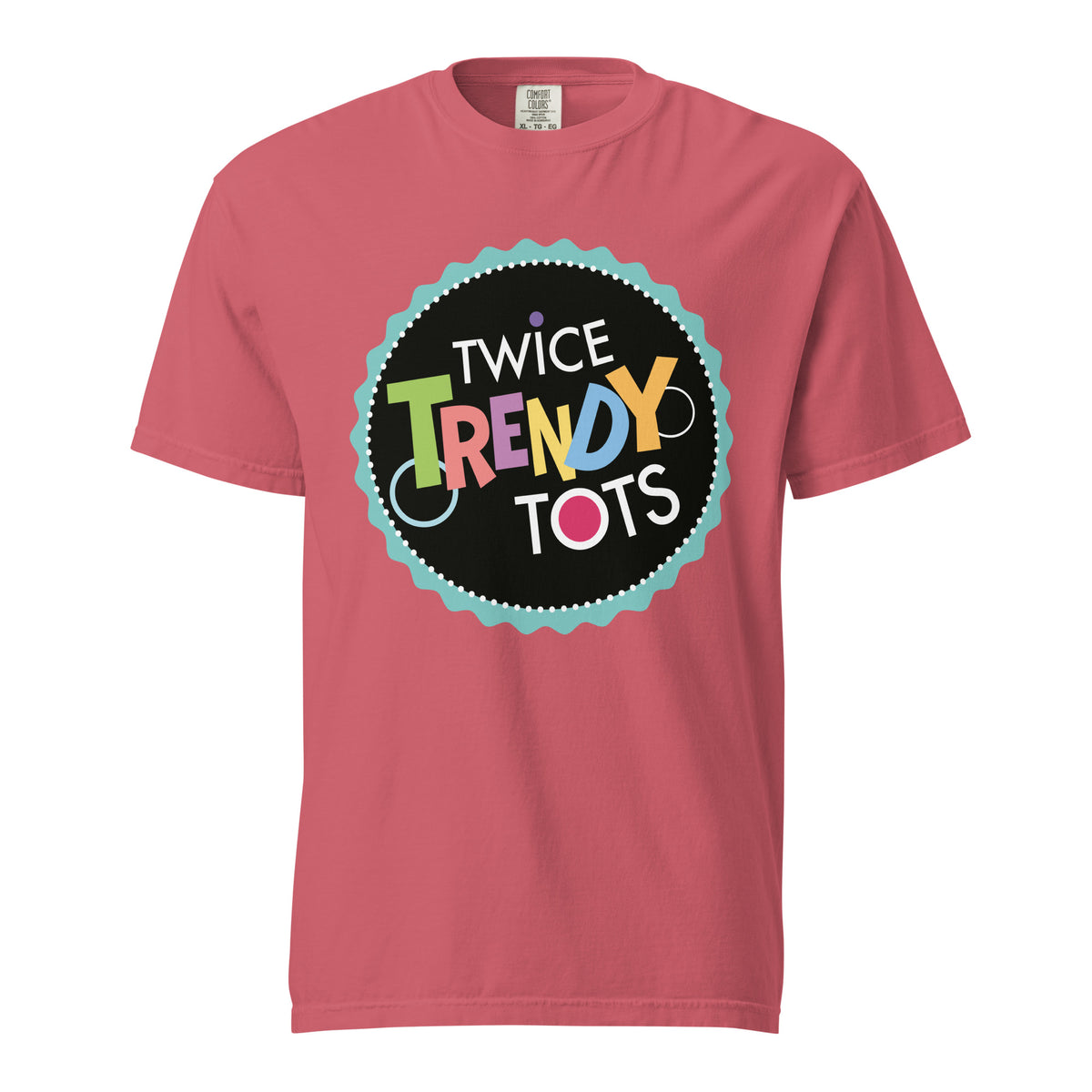 Signature | Comfort Colors T-Shirt | Twice Trendy Tots | Badge Logo