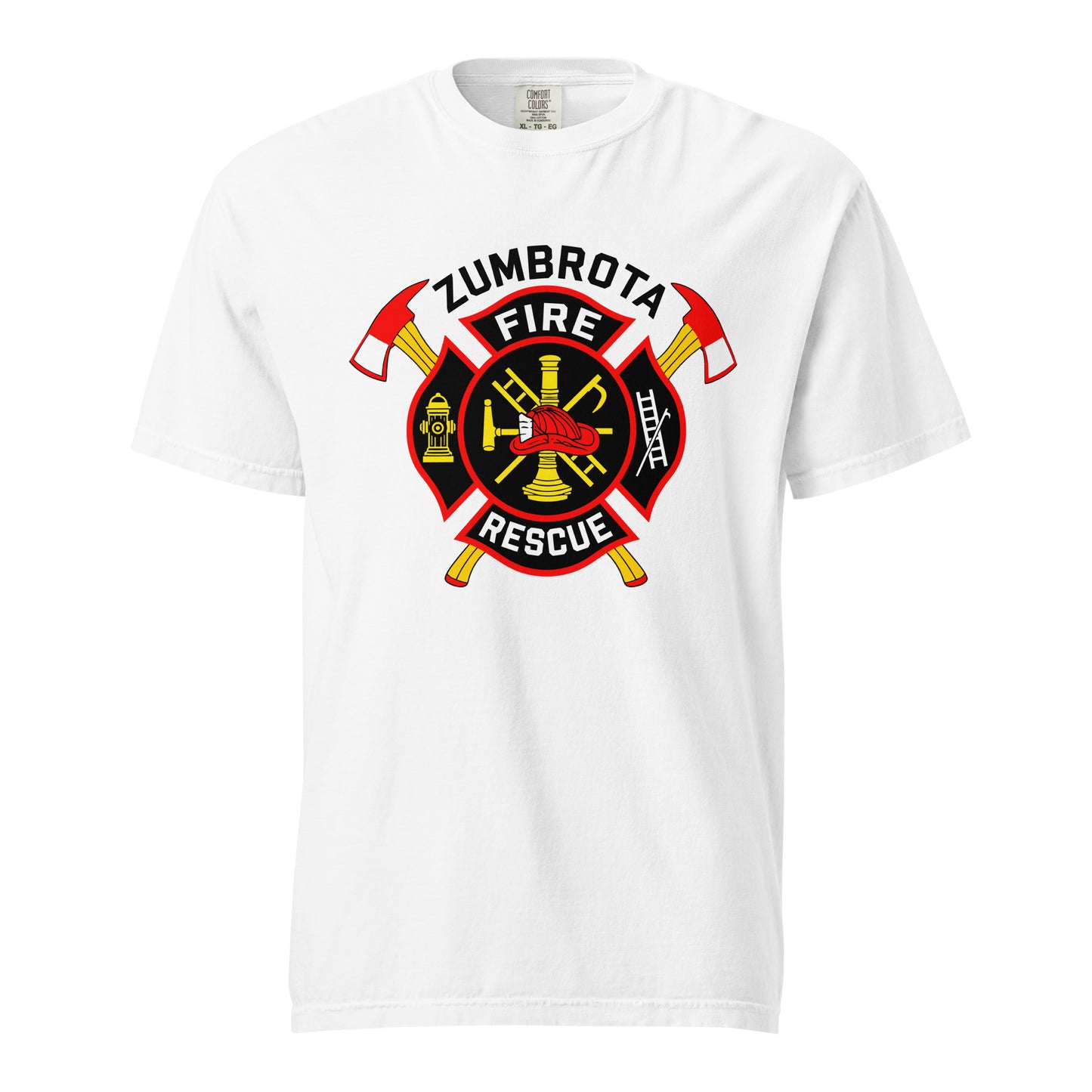 Signature | Comfort Colors T-Shirt | Zumbrota Fire Department | Vanguard Logo