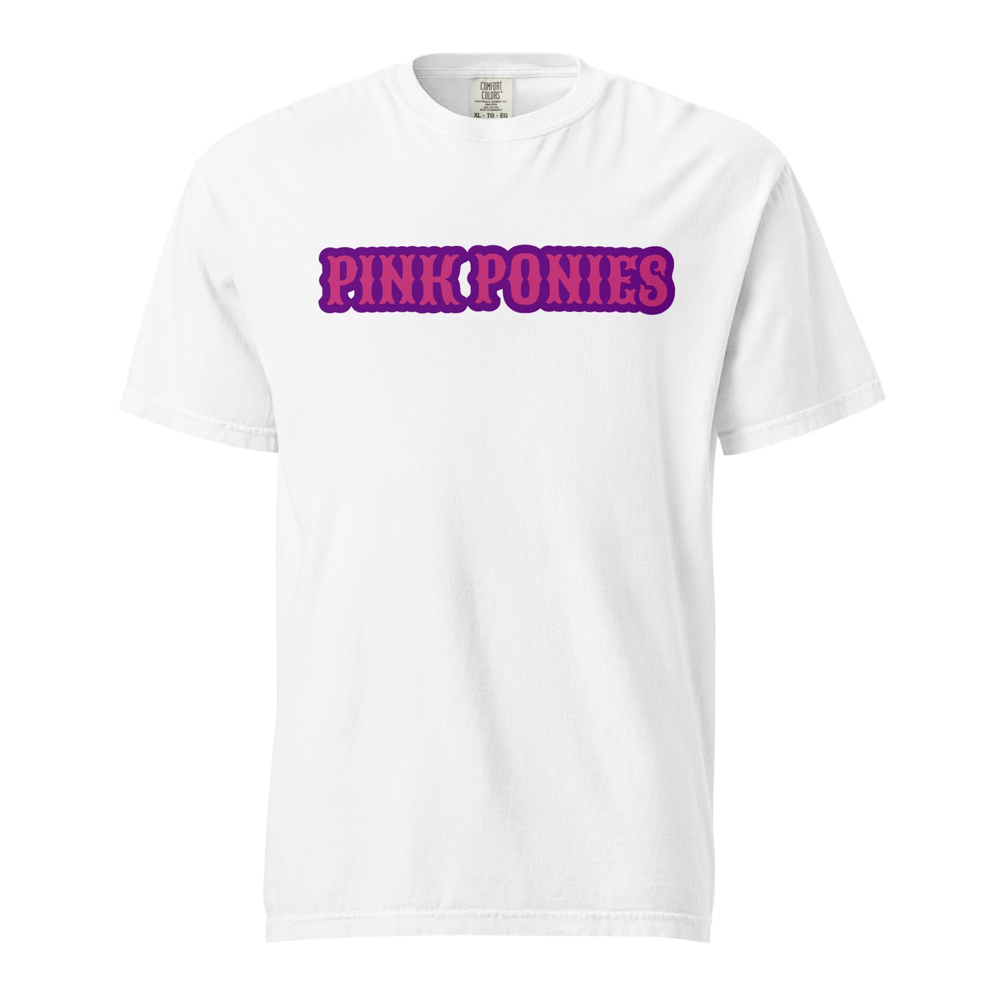 Signature | Comfort Colors T-Shirt | Pink Pony Athletic Club | Script Logo