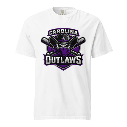 Signature | Comfort Colors T-Shirt | Carolina Outlaws Baseball | Shield Logo