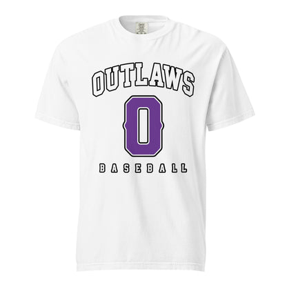 Signature | Comfort Colors T-Shirt | Carolina Outlaws Baseball | Atheltics Logo