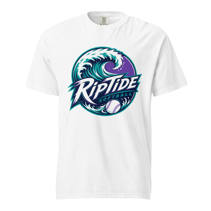 Signature | Comfort Colors T-Shirt | RipTide Softball | Emblem Logo