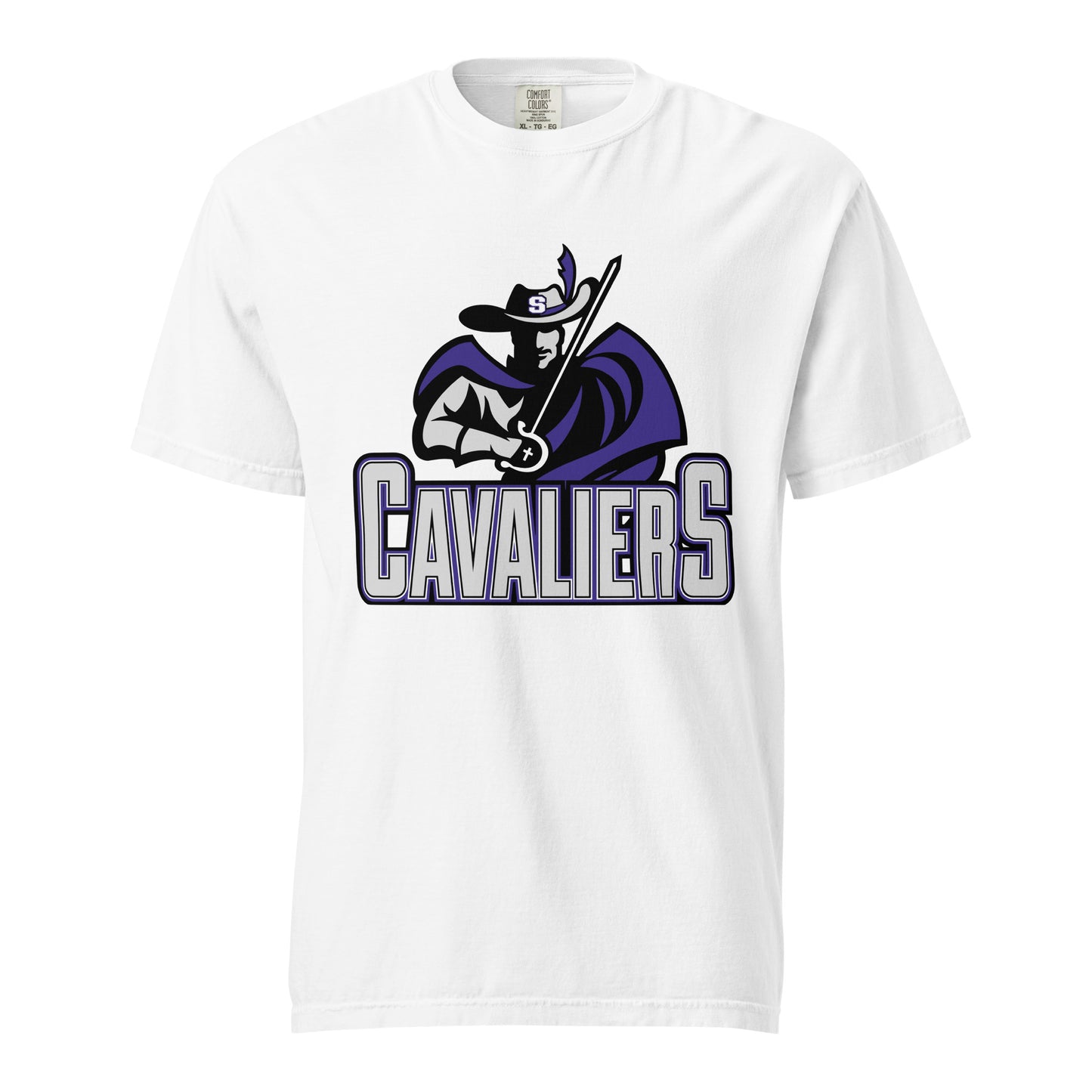 Signature | Comfort Colors T-Shirt | Saint Thomas More | Cavalier Vanguard Logo