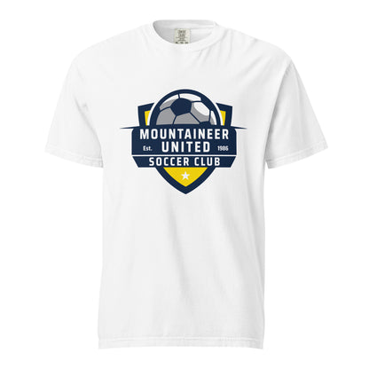 Signature | Comfort Colors T-Shirt | Mountaineer United Soccer Club | Alpine Crest Logo