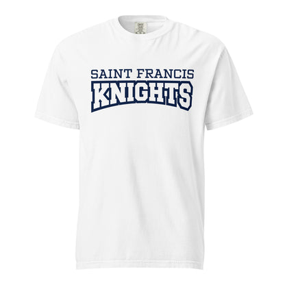 Signature | Comfort Colors T-Shirt | Saint Francis School | Modern Script Logo
