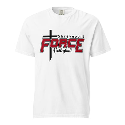 Signature | Comfort Colors T-Shirt | Shreveport Force Volleyball | Crest Logo
