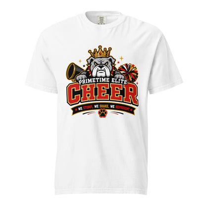 Signature | Comfort Colors T-Shirt | PTE Bulldog Cheer | Crest Logo