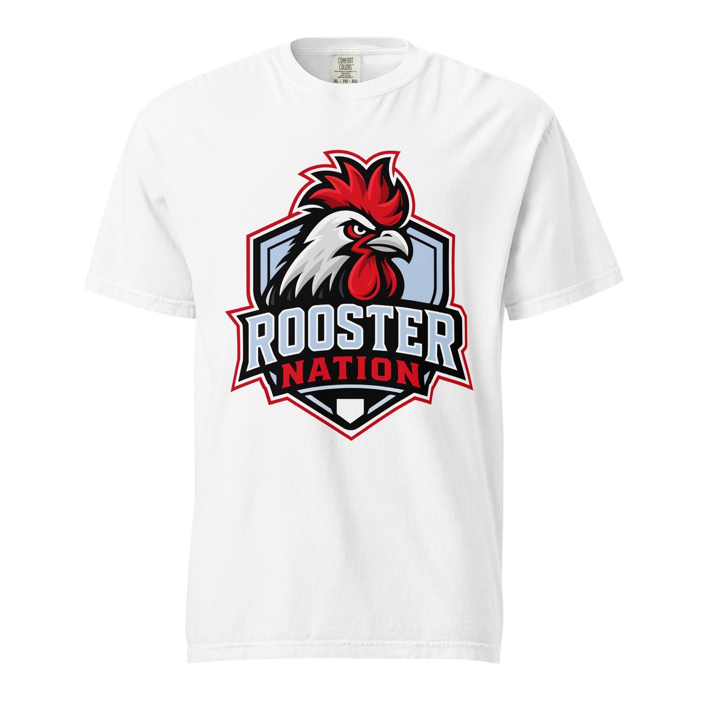 Signature | Comfort Colors T-Shirt | Rooster Nation | Shield Logo