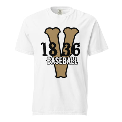 Signature | Comfort Colors T-Shirt | 1836 Volunteers Baseball | Crest Logo