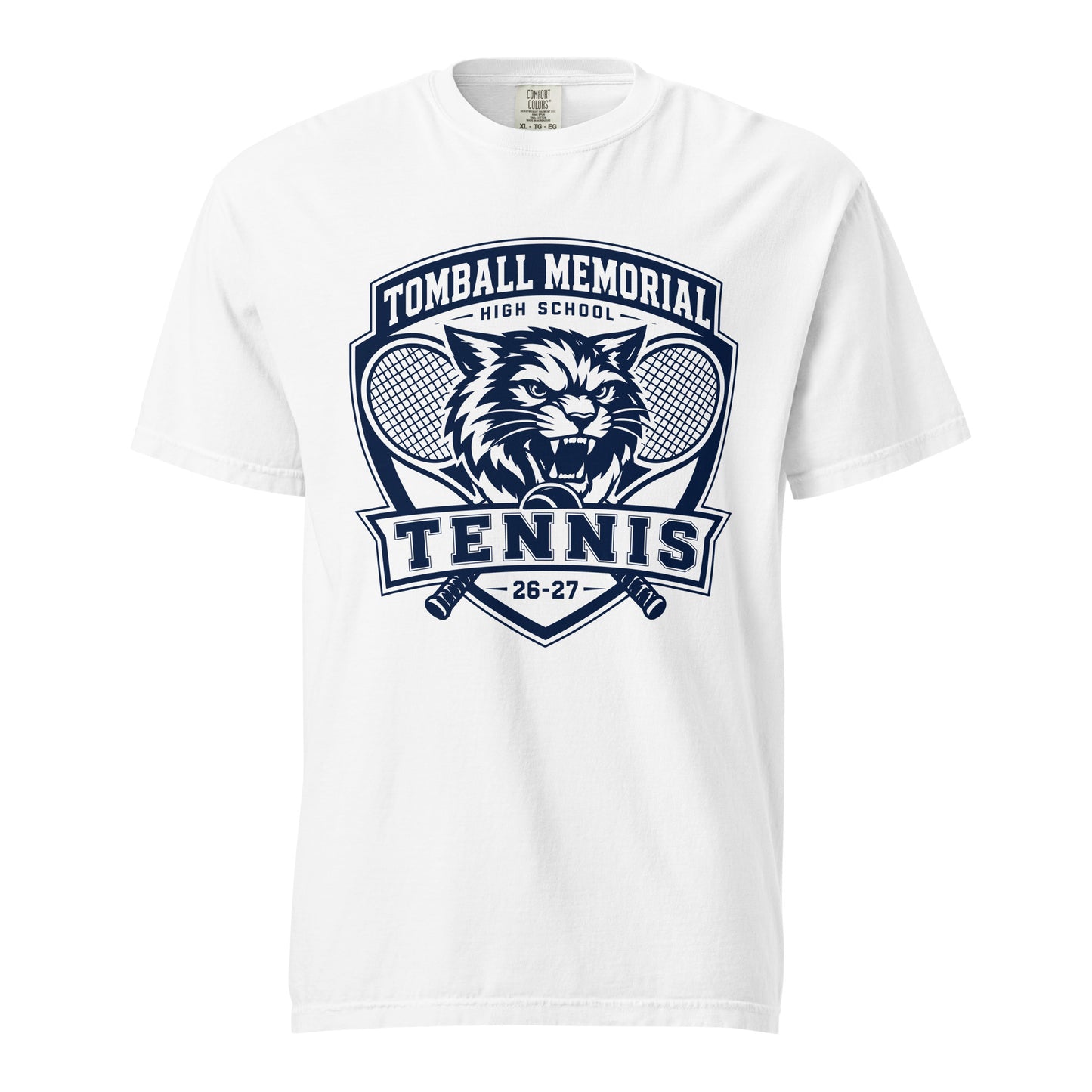 Signature | Comfort Colors T-Shirt | TMHS Tennis | Shield Logo
