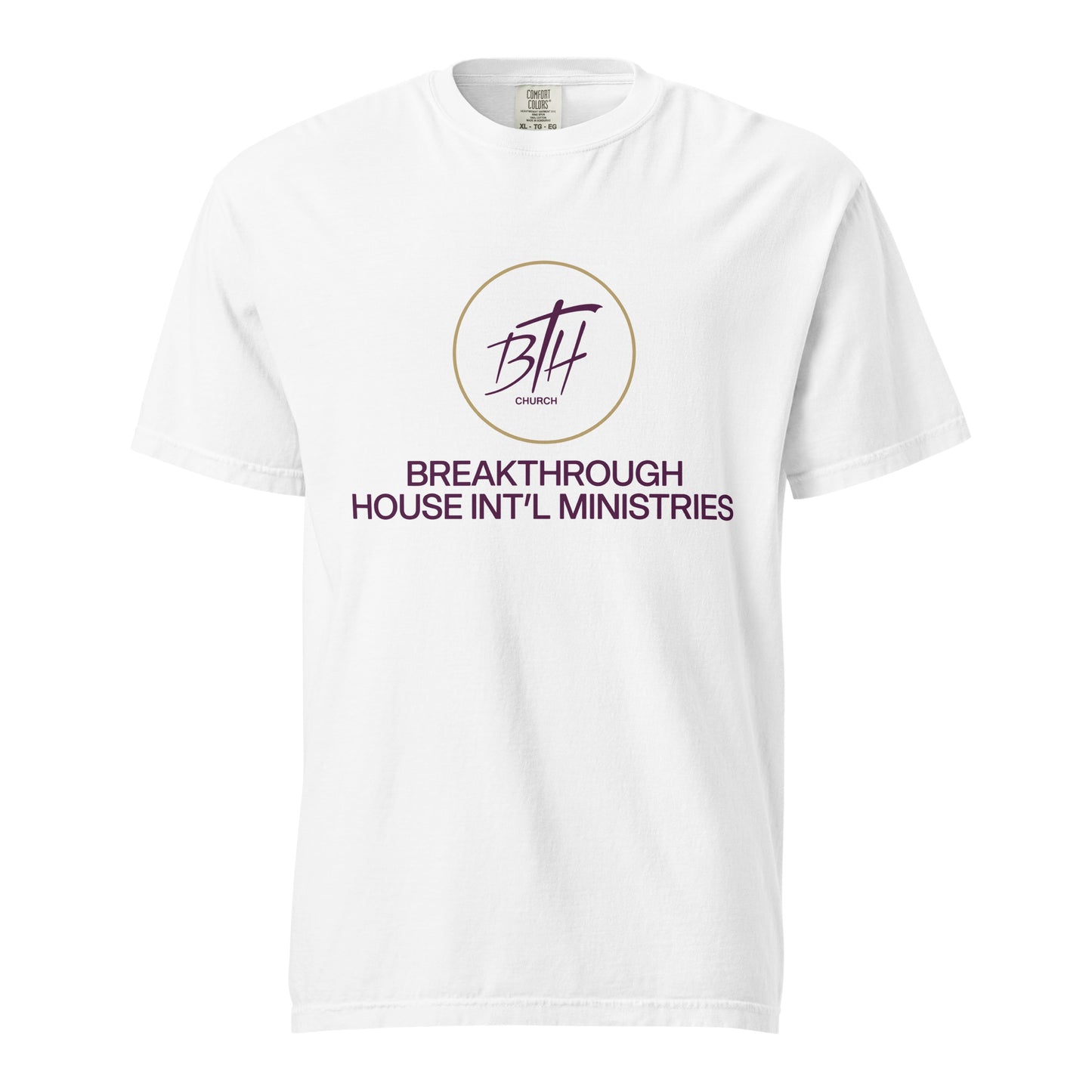 Signature | Comfort Colors T-Shirt | Breakthrough House International Ministries | Crest Logo