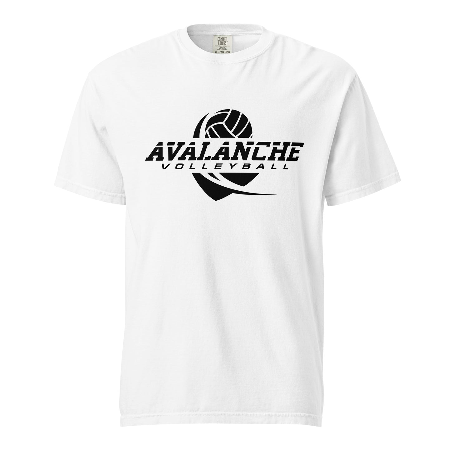 Signature | Comfort Colors T-Shirt | Avalanche Volleyball Club | Crest Logo