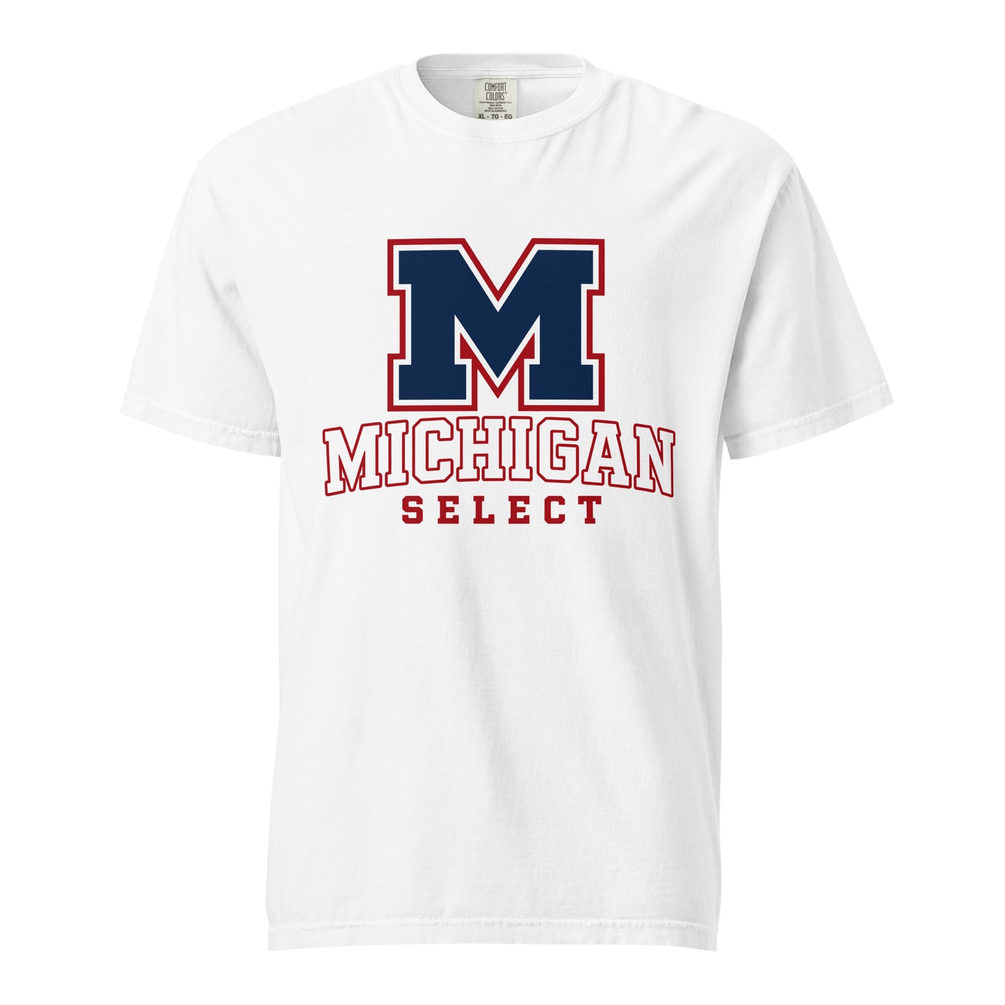 Signature | Comfort Colors T-Shirt | Michigan Select Baseball | Emblem Logo