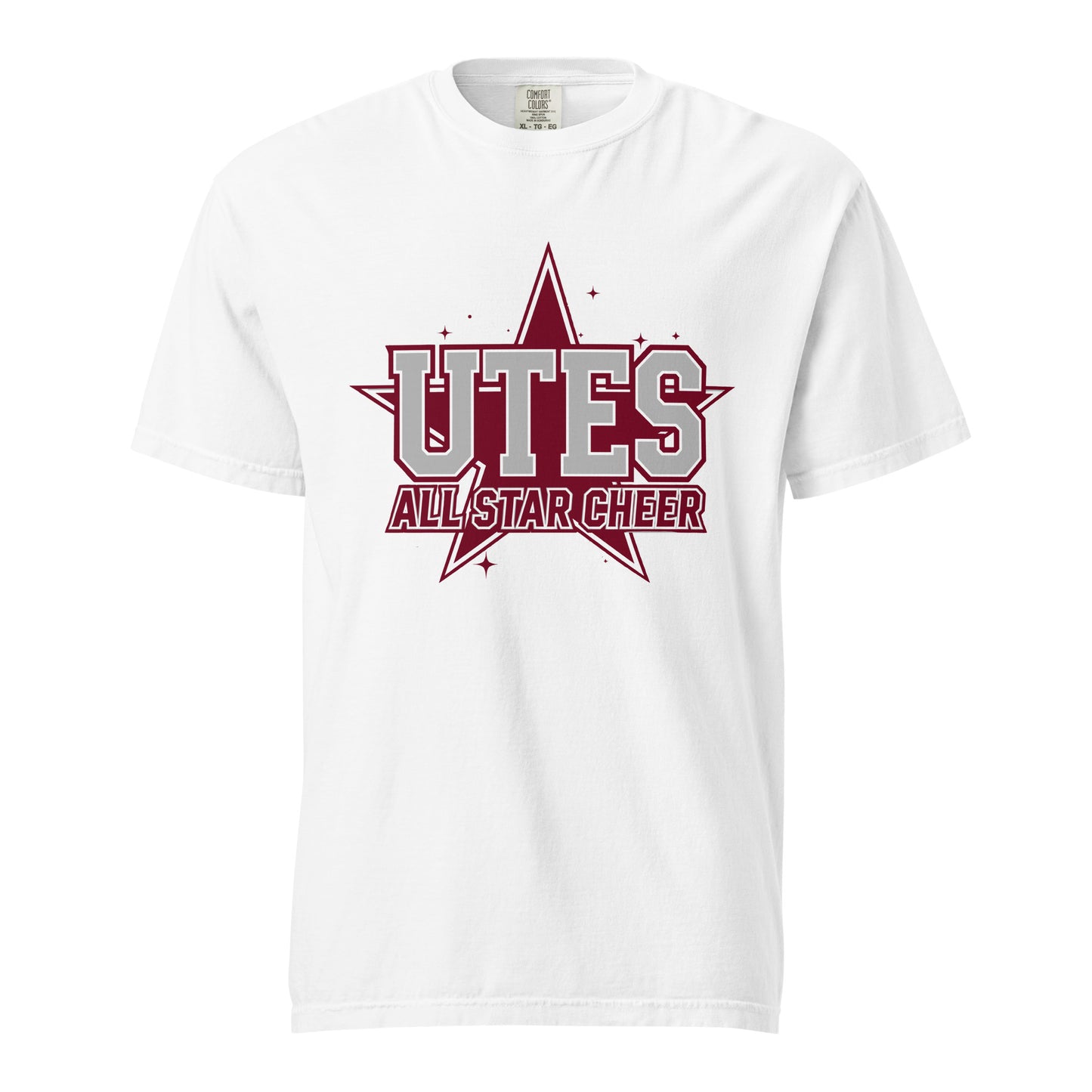 Signature | Comfort Colors T-Shirt | Utes Allstar Cheer | Crest Logo