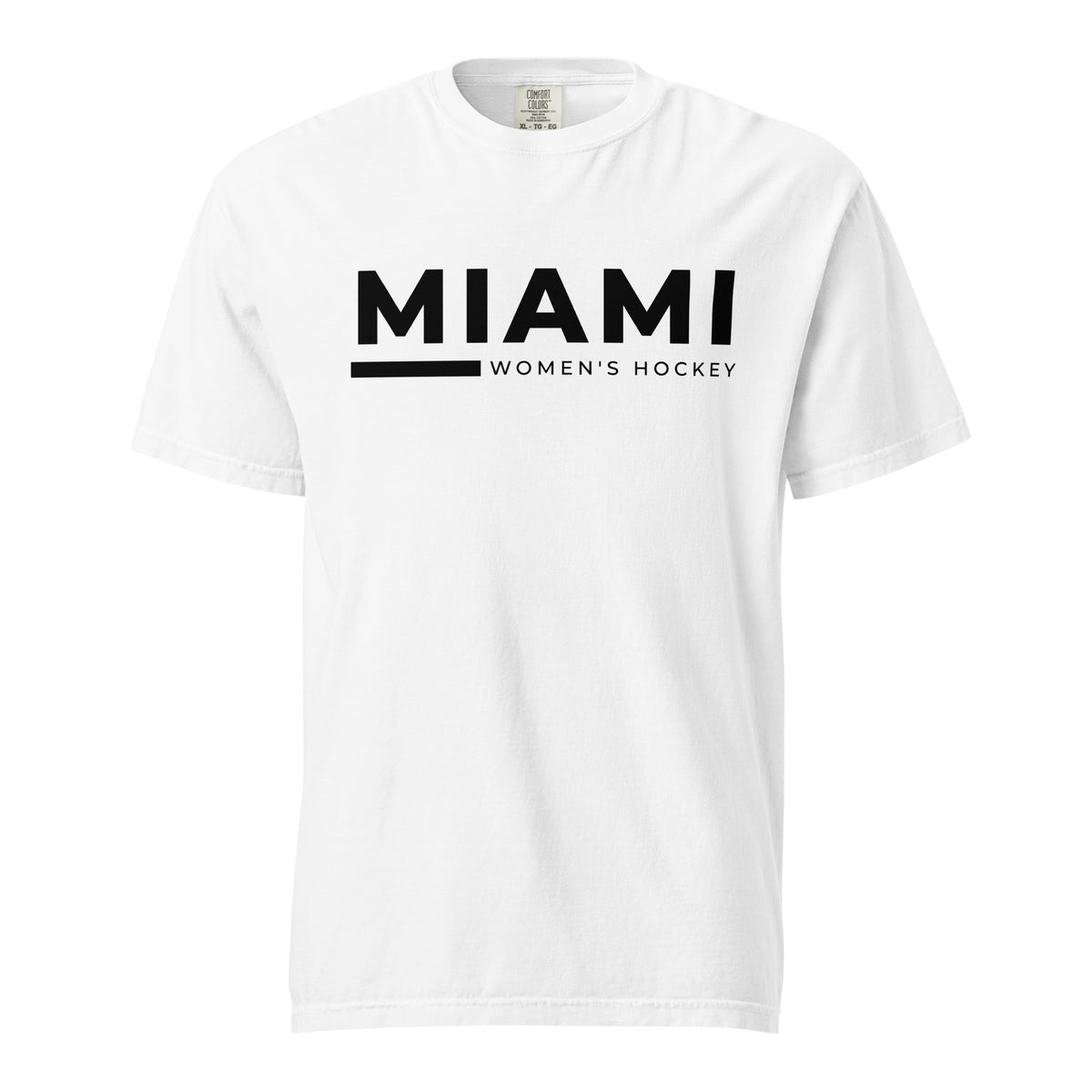 Signature | Comfort Colors T-Shirt | Miami Women's Hockey | Lettermark Logo