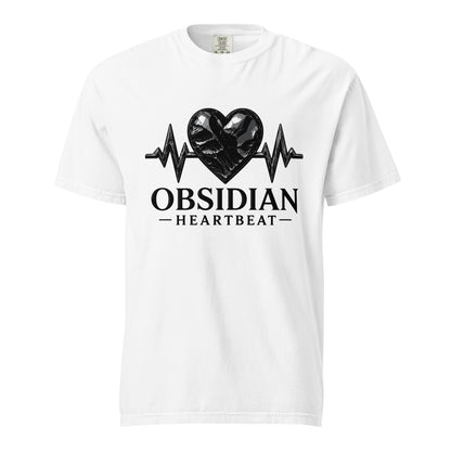 Signature | Comfort Colors T-Shirt | Obsidian Heartbeat | Pulse Athletics Logo