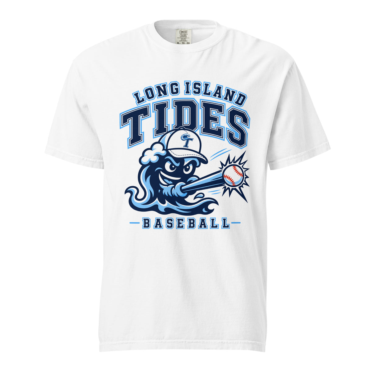 Signature | Comfort Colors T-Shirt | Long Island Tides Baseball | Valor Logo