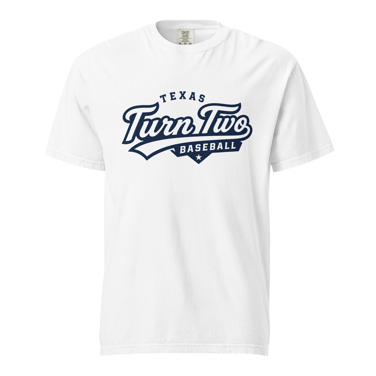 Signature | Comfort Colors T-Shirt | Texas Turn Two Baseball | Athletics Logo