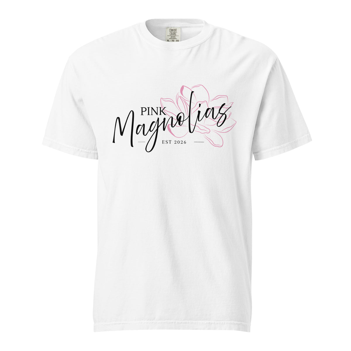 Signature | Comfort Colors T-Shirt | Pink Magnolias Dance | Lettermark Logo