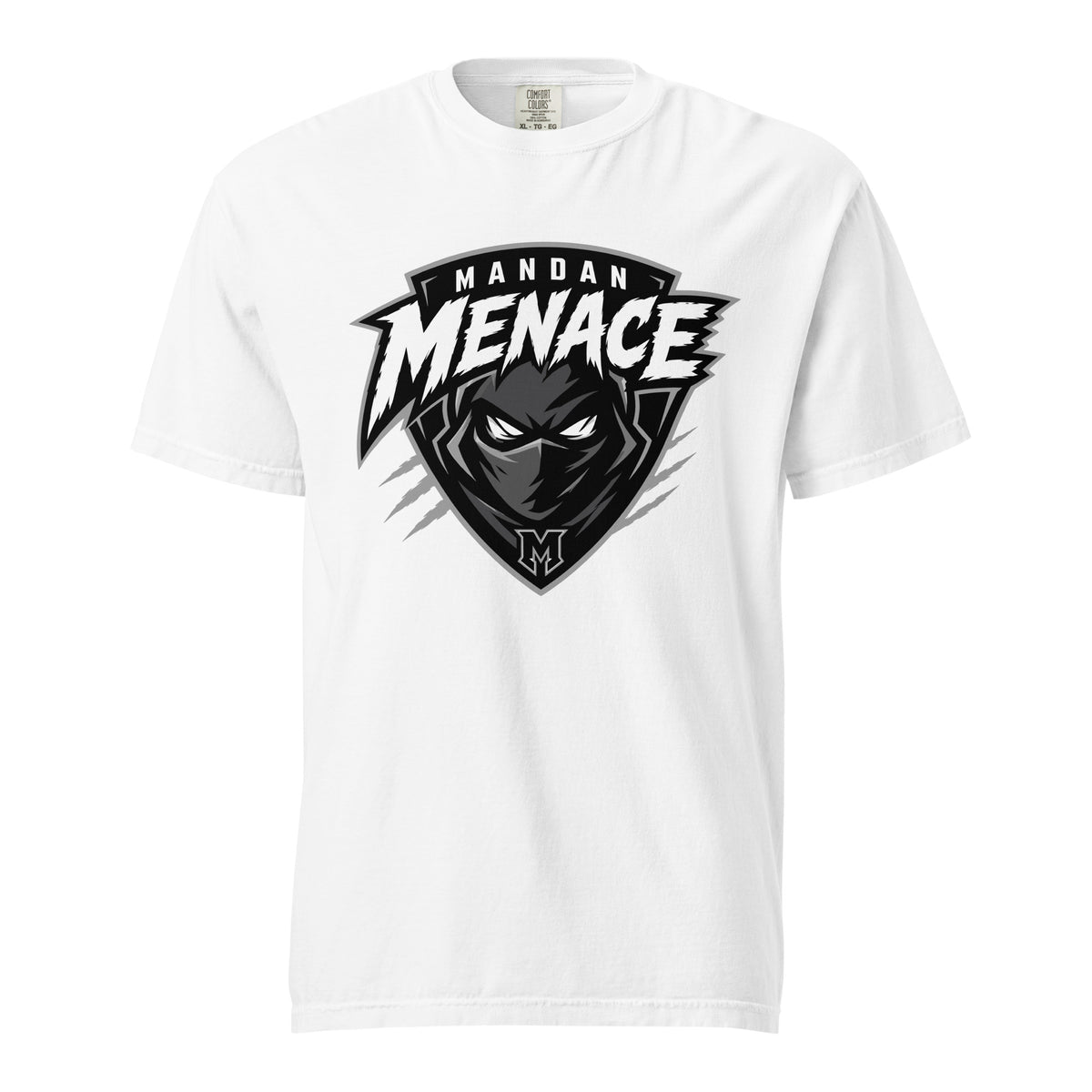 Signature | Comfort Colors T-Shirt | Mandan Menace | Shield Logo