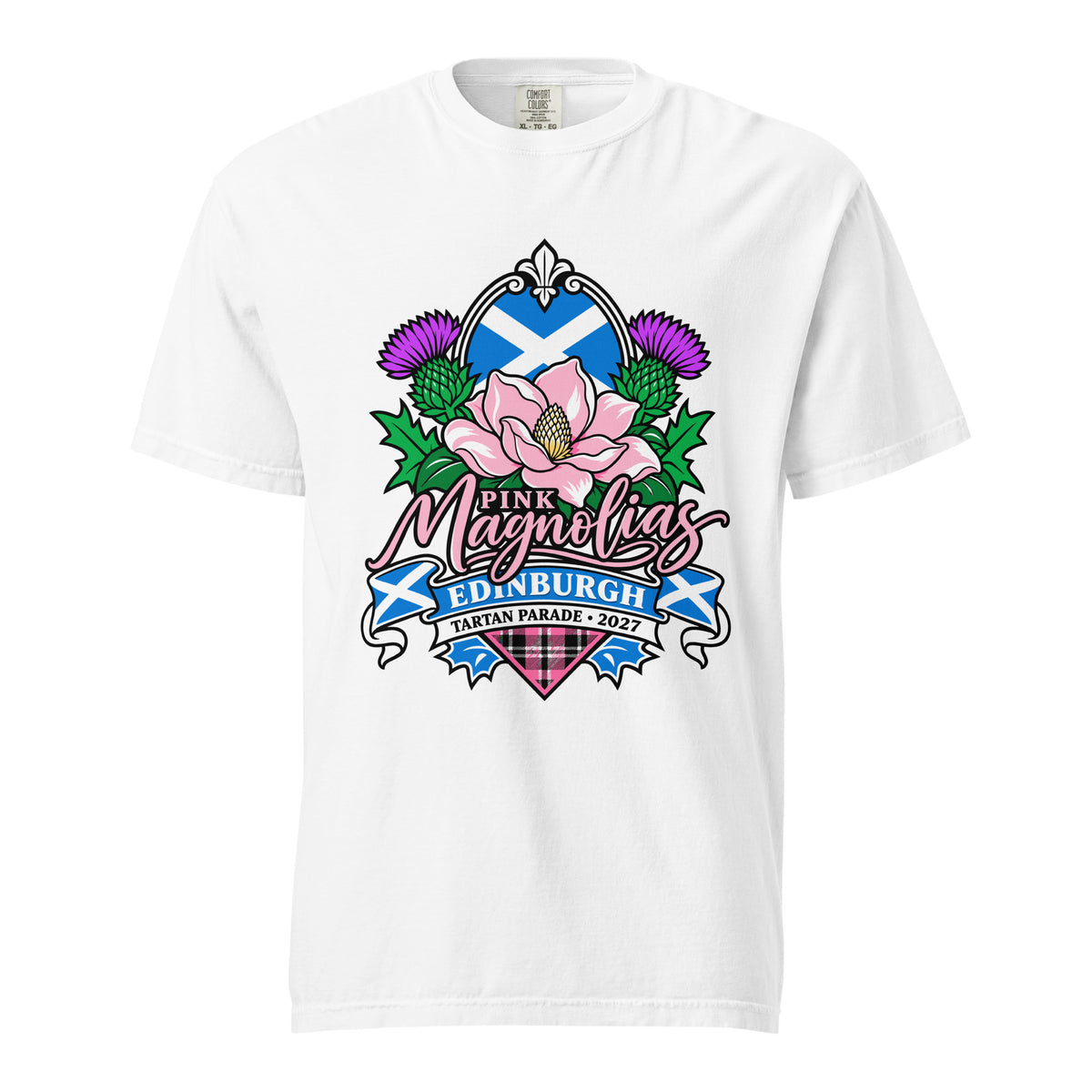 Signature | Comfort Colors T-Shirt | Pink Magnolias Dance | Valor Logo