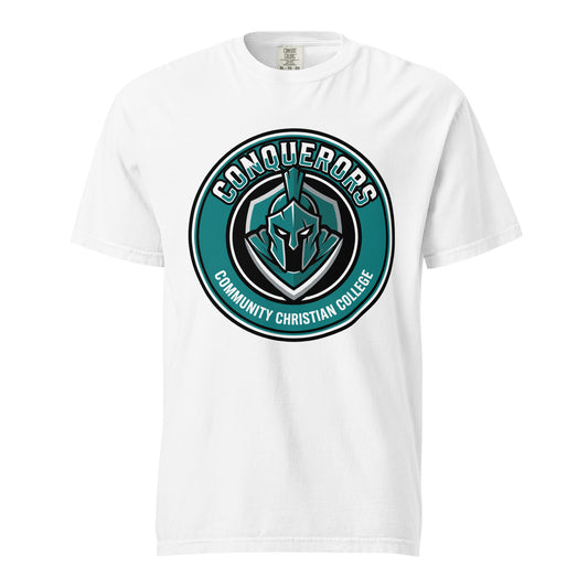 Signature | Comfort Colors T-Shirt | Community Christian College | Badge Logo