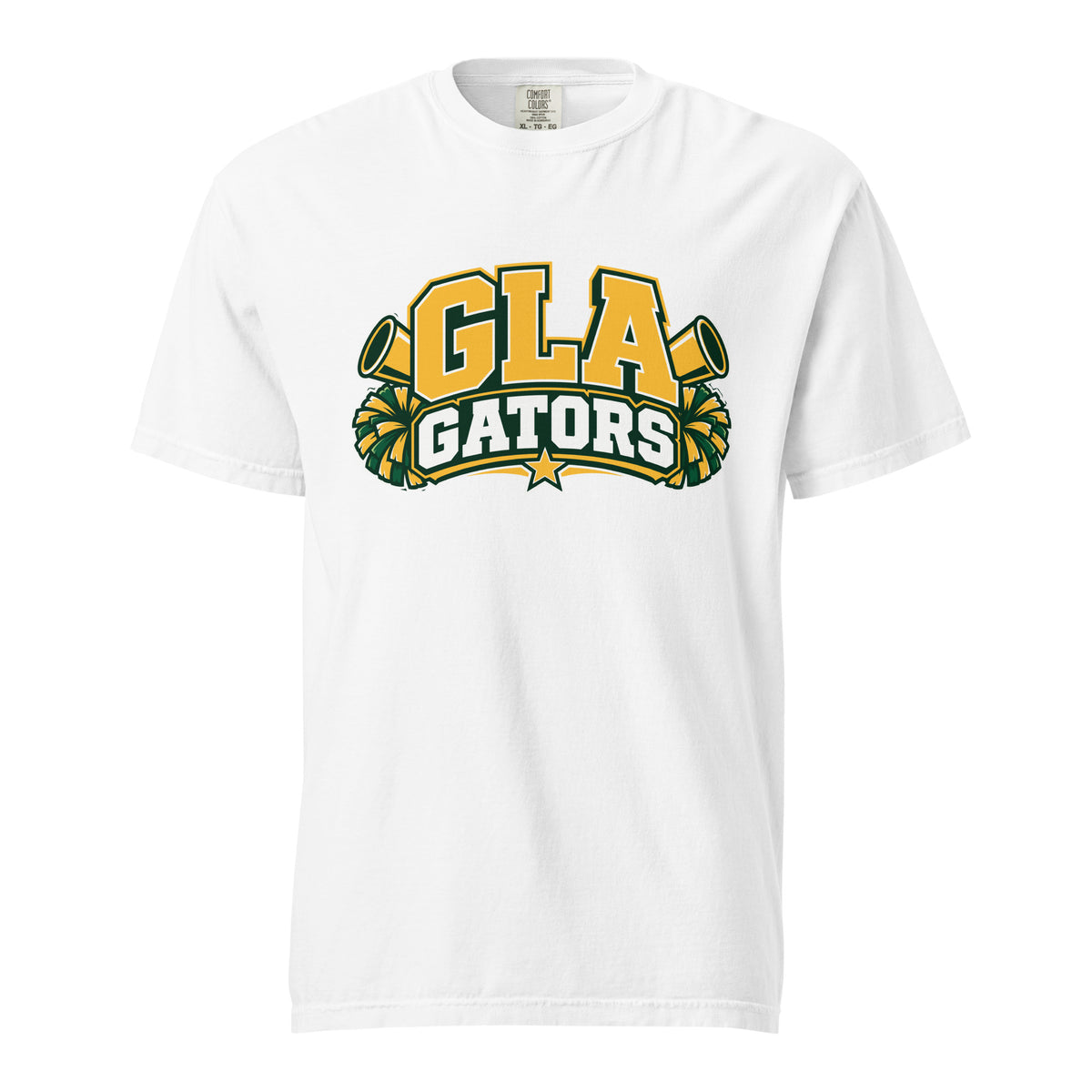 Signature | Comfort Colors T-Shirt | GLA Gators Cheer Team | Crest Logo