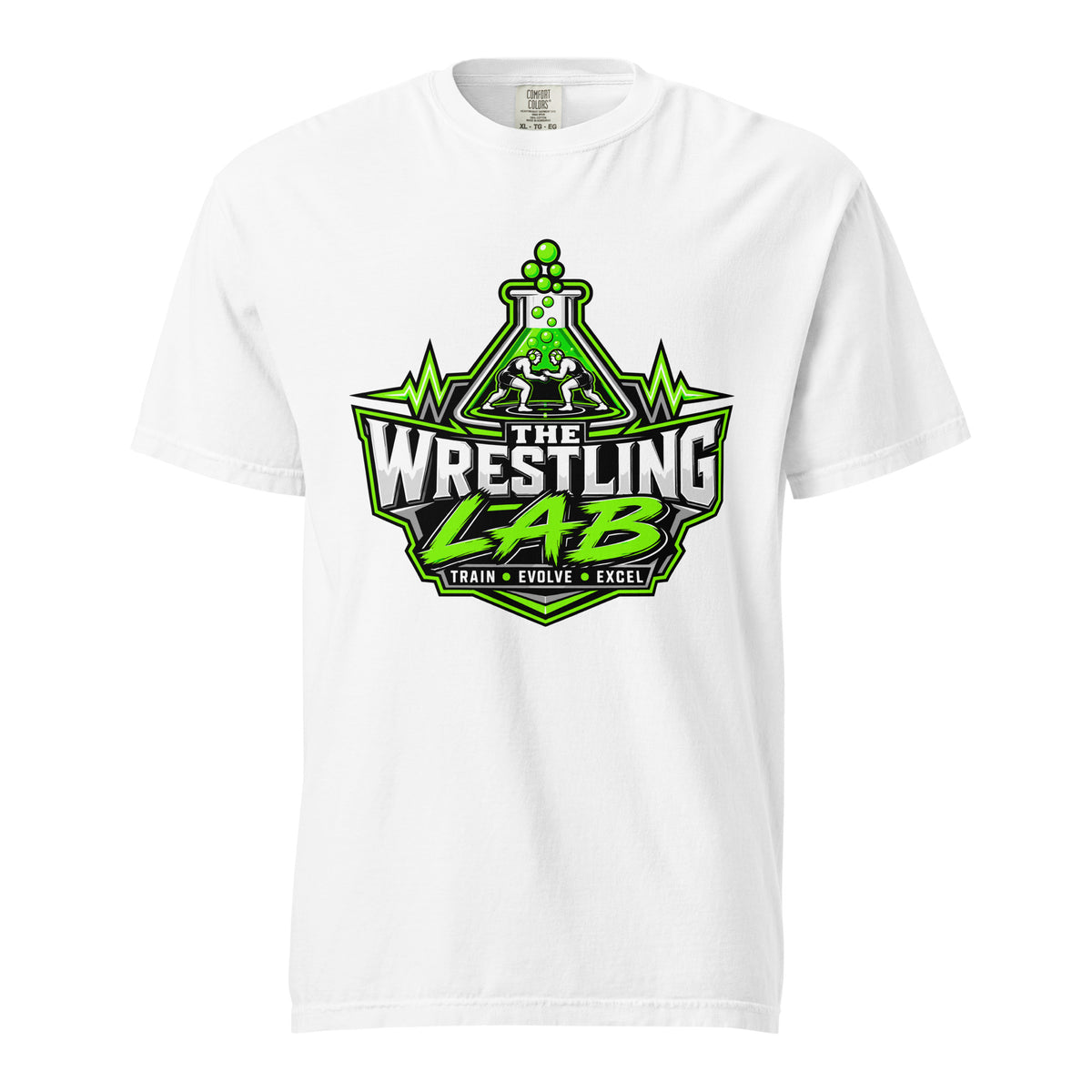 Signature | Comfort Colors T-Shirt | The Wrestling Lab | Emblem Logo