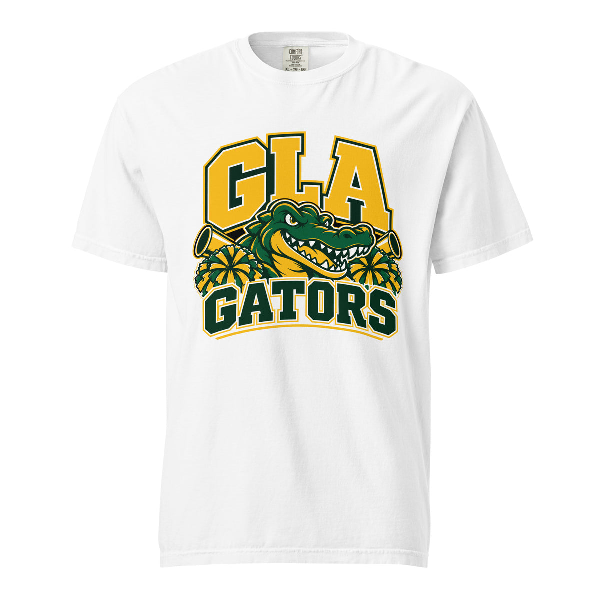 Signature | Comfort Colors T-Shirt | GLA Gators Cheer Team | Emblem Logo