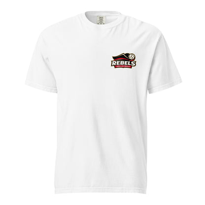 Signature | Comfort Colors T-Shirt | Rebels Volleyball Club | Crest Logo