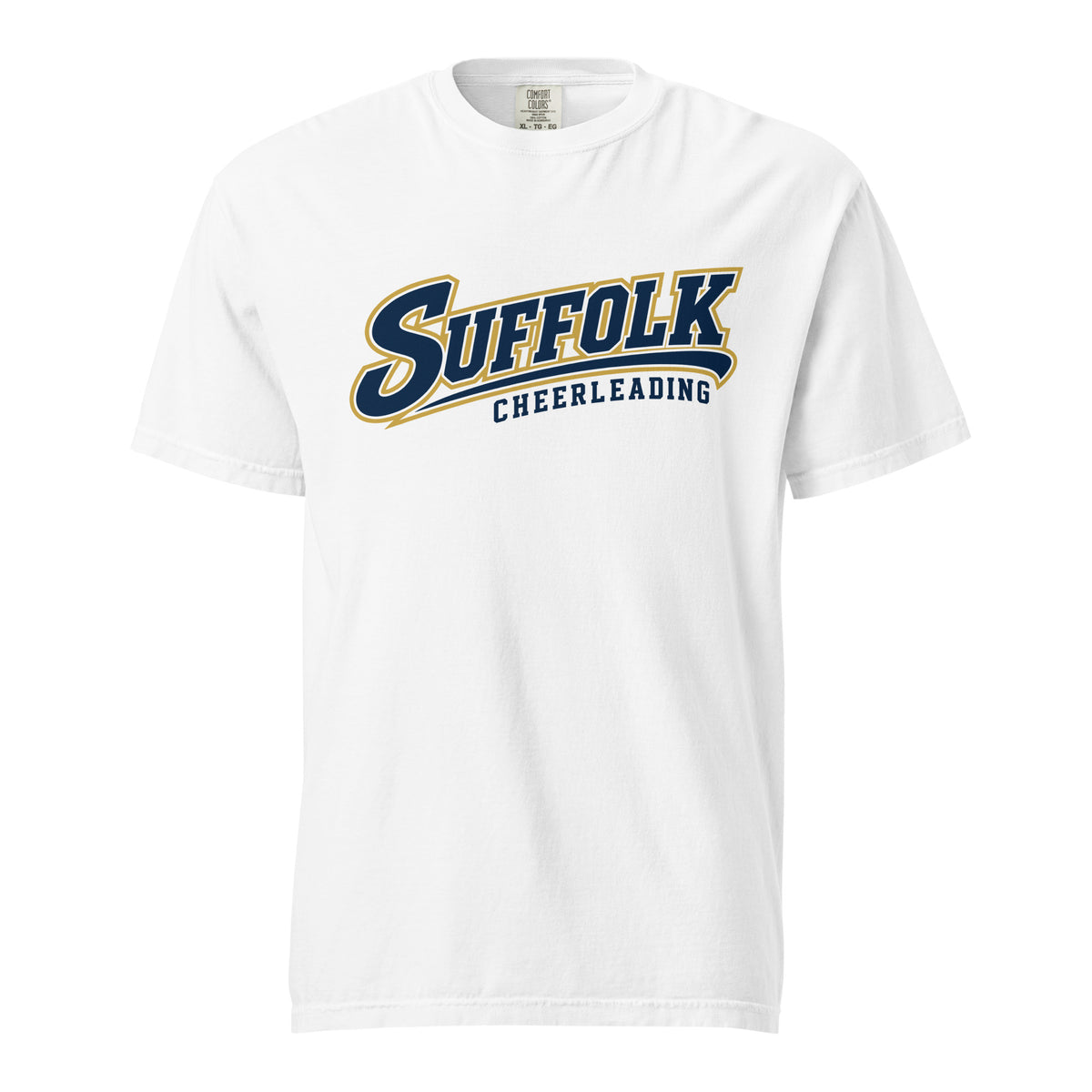 Signature | Comfort Colors T-Shirt | Suffolk University Cheerleading | Athletics Logo