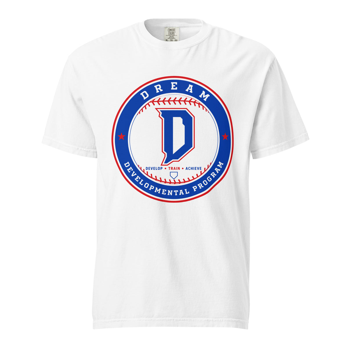 Signature | Comfort Colors T-Shirt | Dream Developmental Program | Badge Logo