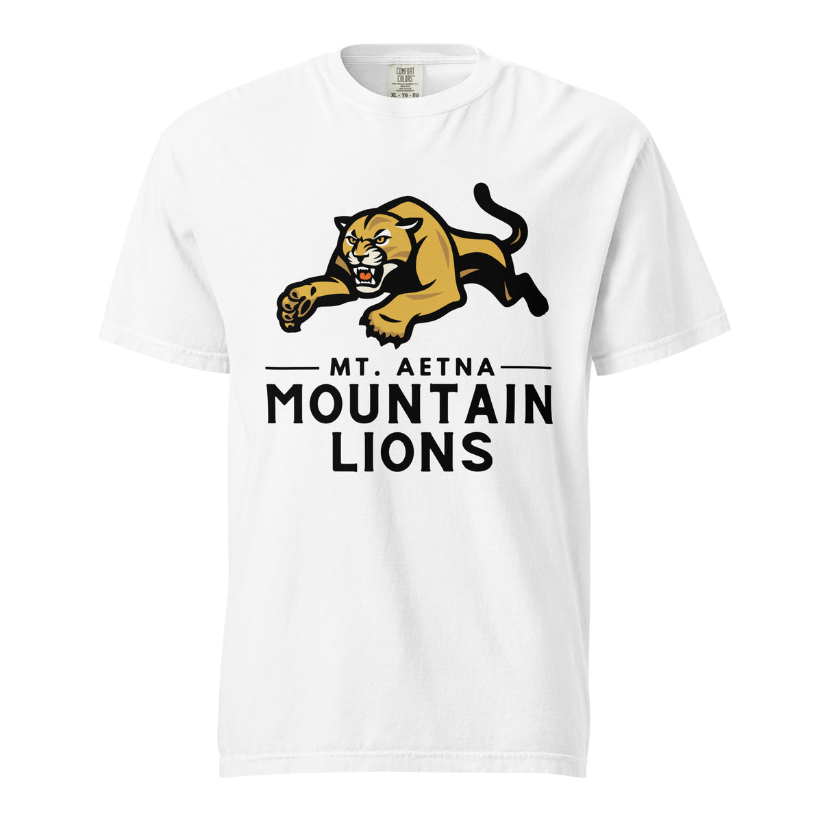 Signature | Comfort Colors T-Shirt | Mt. Aetna Adventist School | Emblem Logo