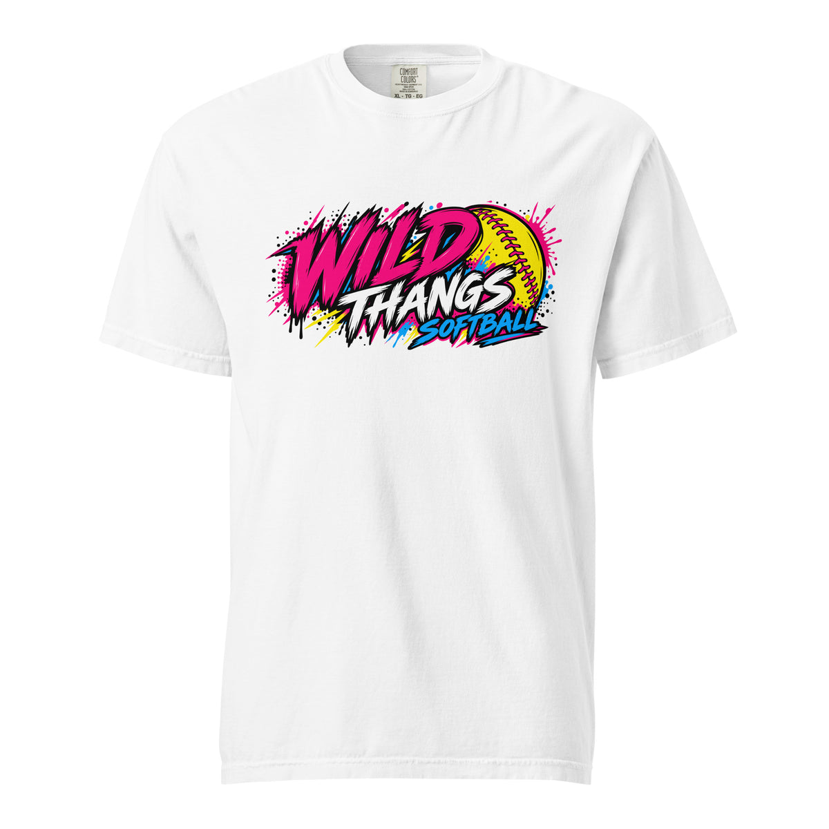 Signature | Comfort Colors T-Shirt | Wild Thangs | Ironclad Fastpitch Logo