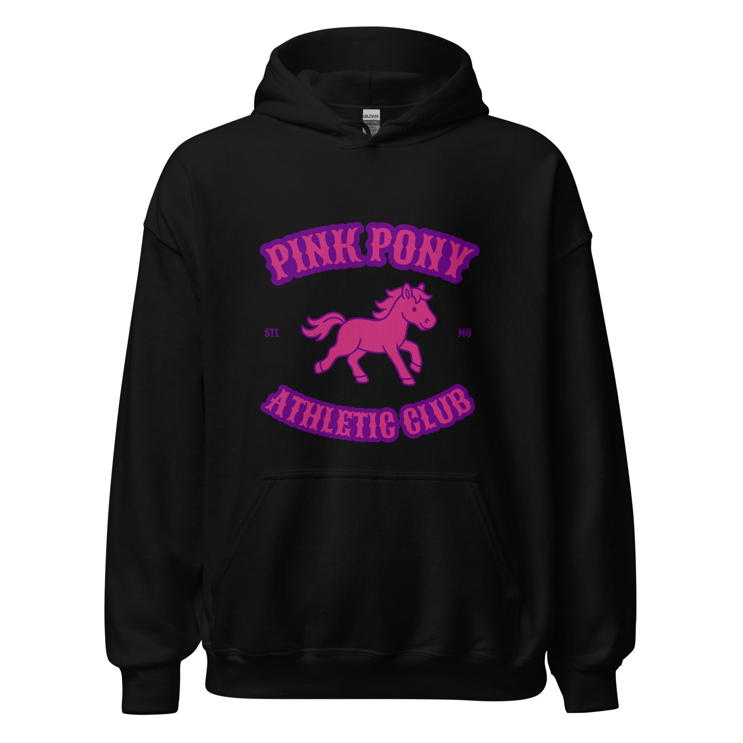 Classic | Hoodie | Pink Pony Athletic Club | Crest Logo