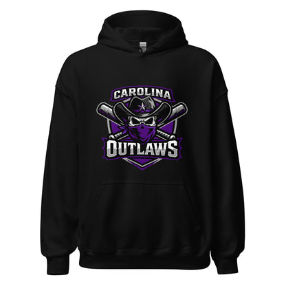 Classic | Hoodie | Carolina Outlaws Baseball | Shield Logo