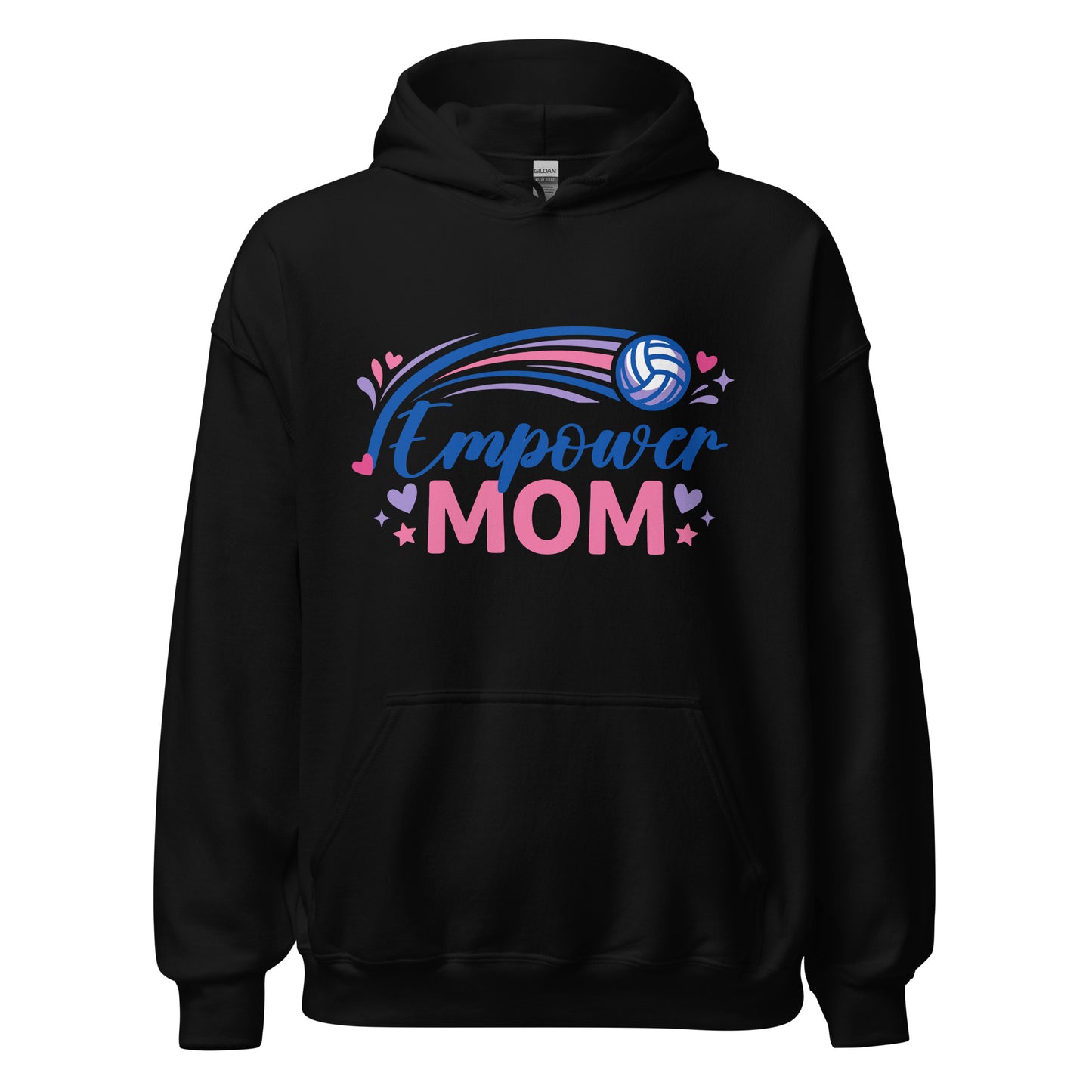 Classic | Hoodie | Empower Volleyball Club | Mom Crest Logo