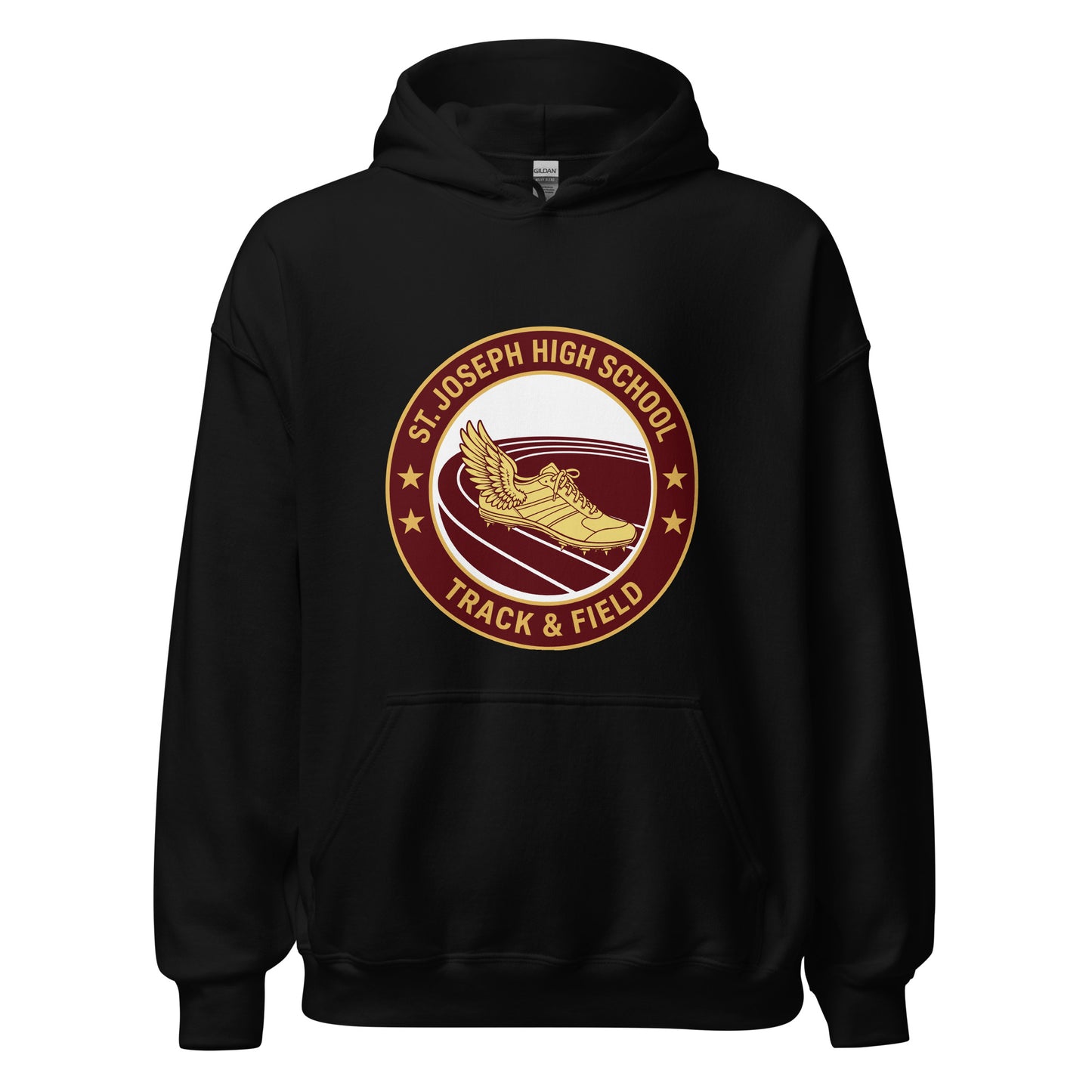 Classic | Hoodie | St. Joseph High School - Track & Field | Badge Logo