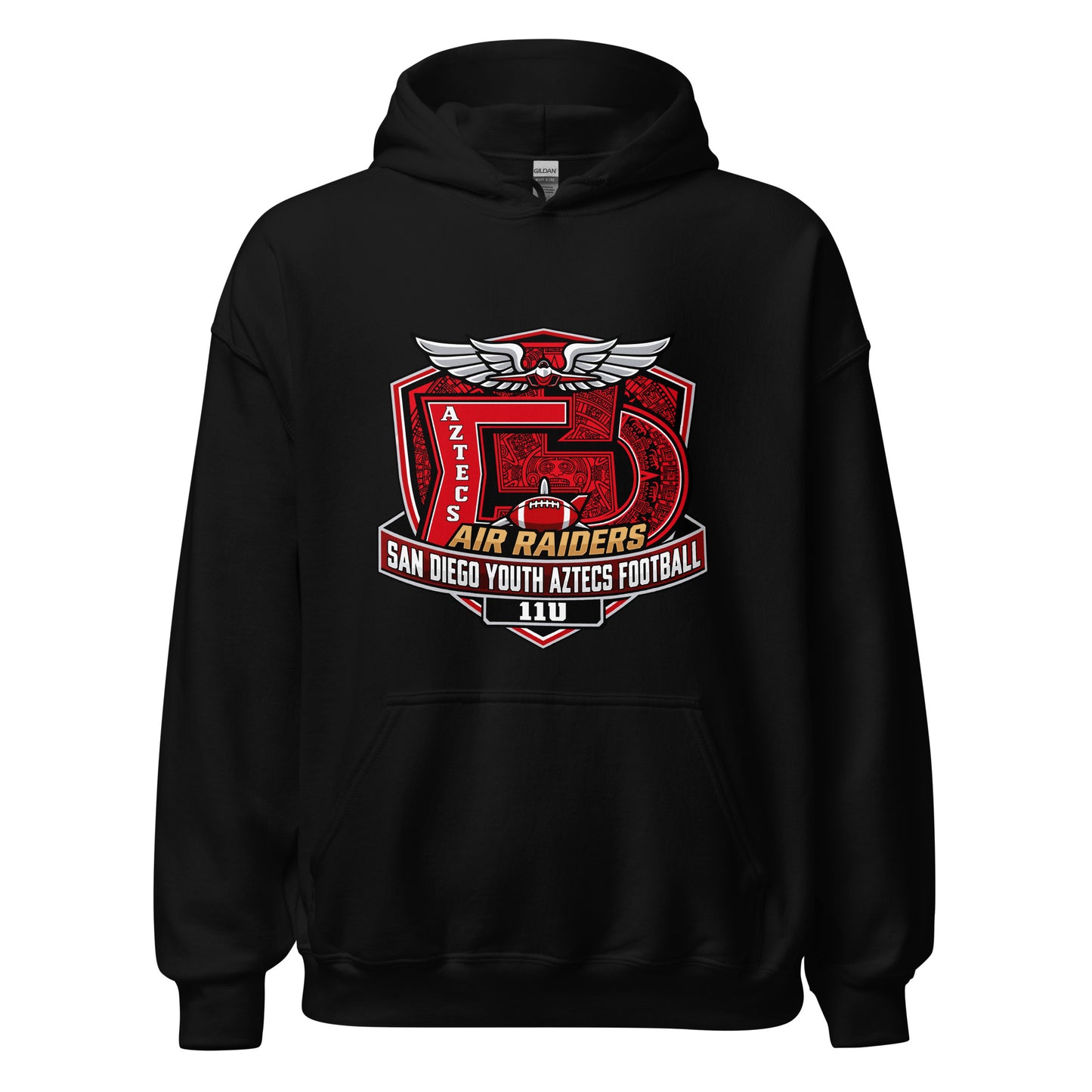 Classic | Hoodie | San Diego Youth Aztecs Football 11u Air Raiders | Shield Logo