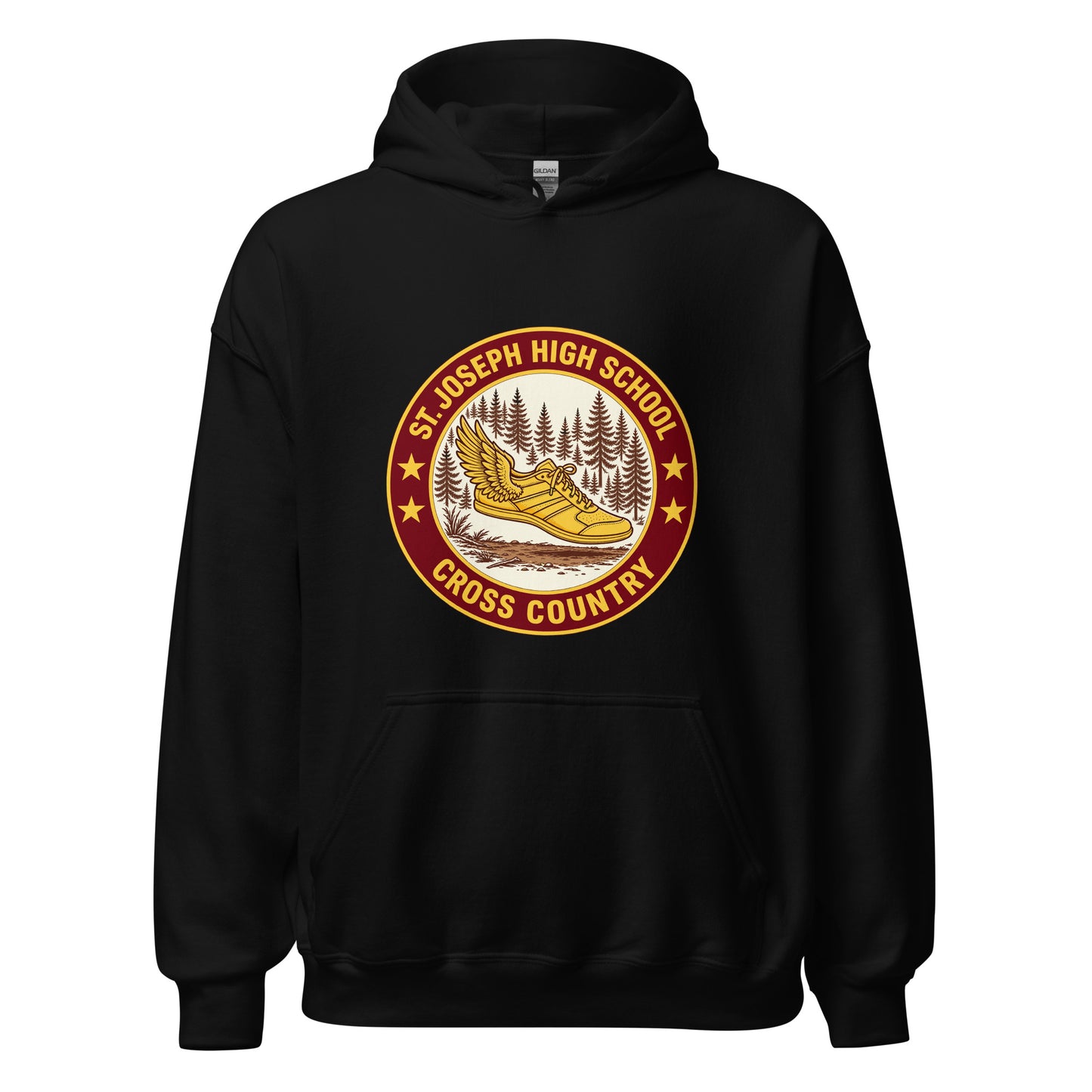 Classic | Hoodie | St. Joseph High School - Cross Country | Badge Logo