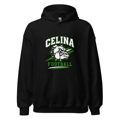 Classic | Hoodie | Celina Black Football | Emblem Logo