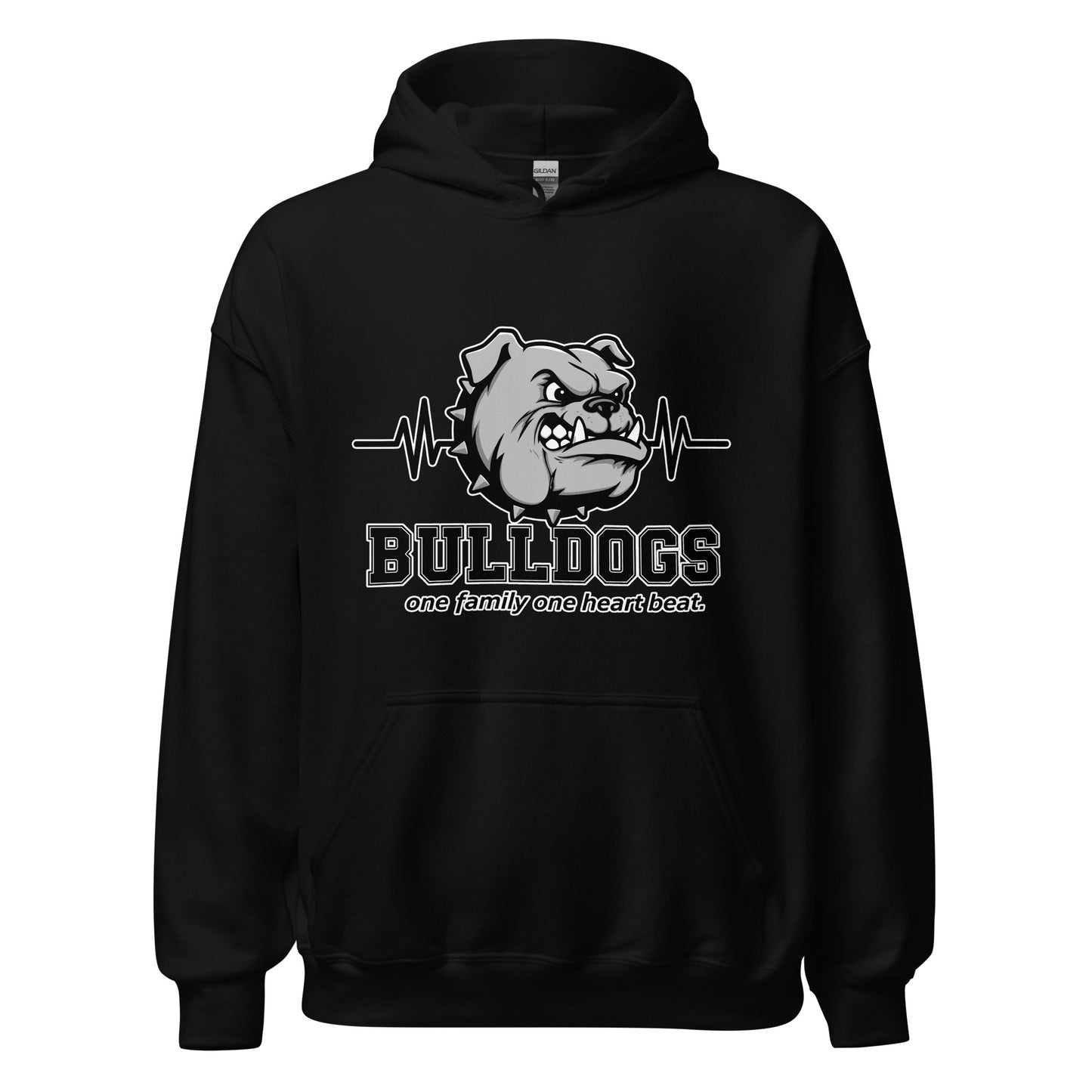 Classic | Hoodie | Celina Recreational Football Black | Bulldogs Crest Logo