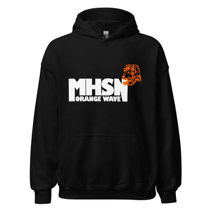 Classic | Hoodie | Orange Wave Marching Band | Crest Logo
