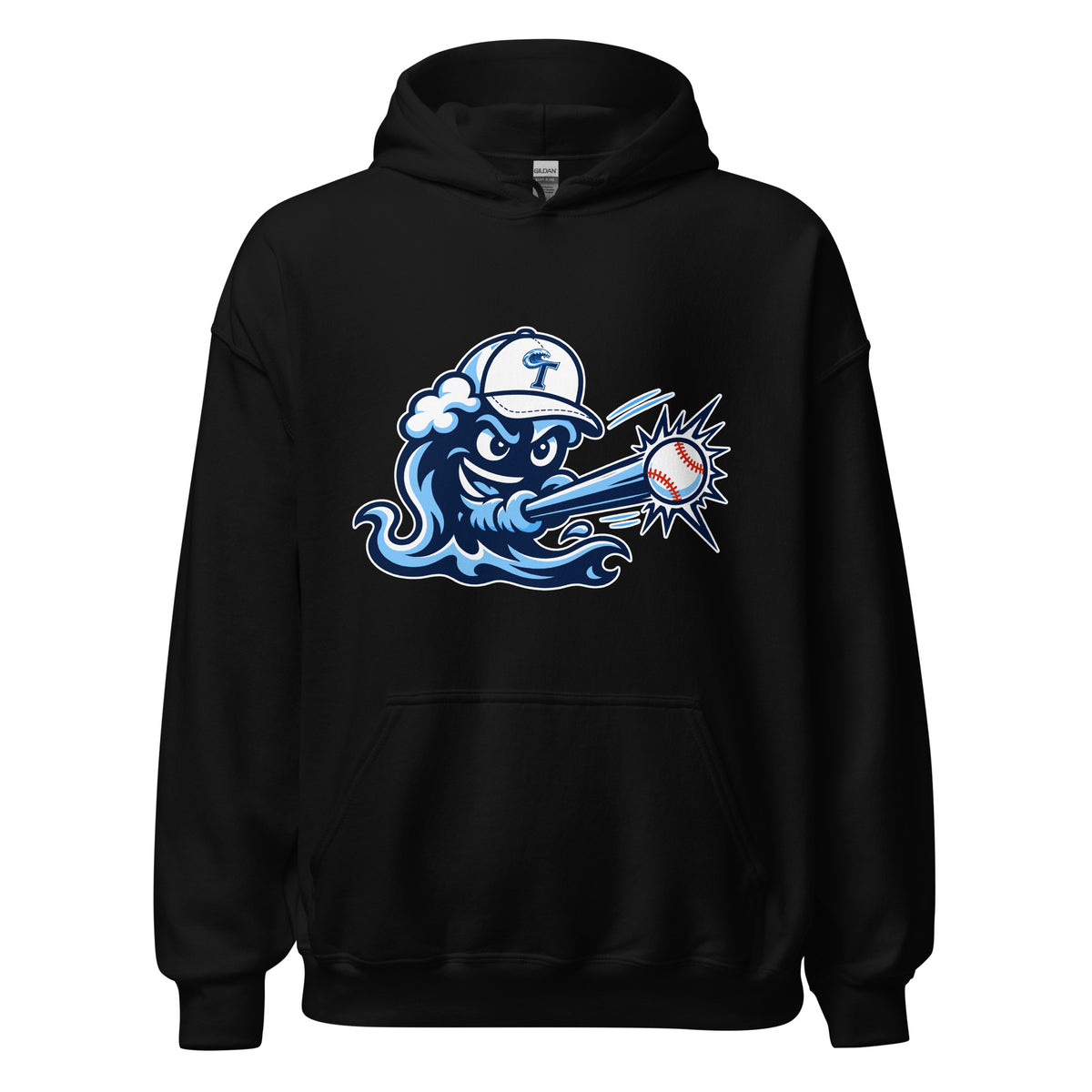 Classic | Hoodie | Long Island Tides Baseball | Mascot Logo