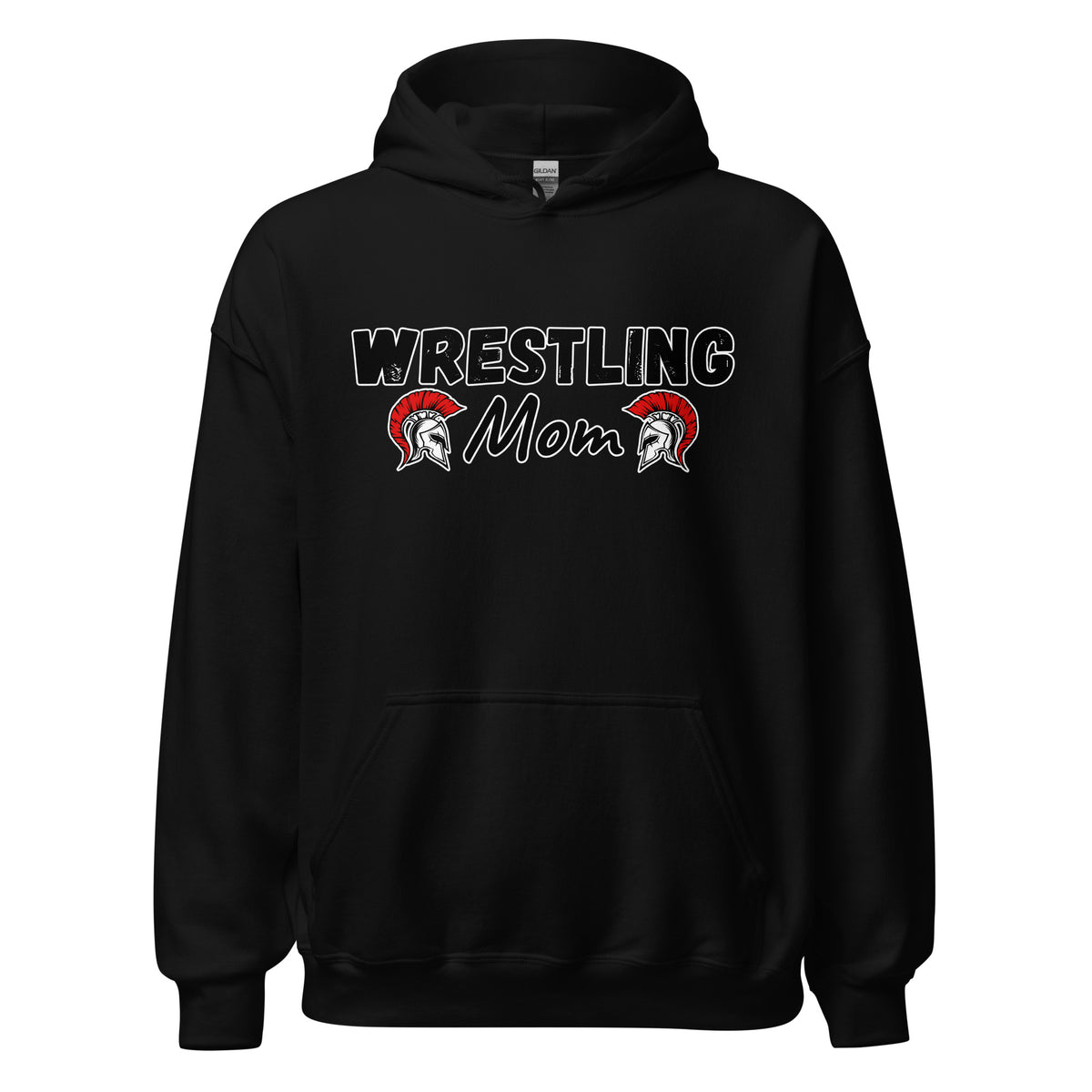 Classic | Hoodie | Lafayette Warrior Youth Wrestling | Mom Emblem Logo
