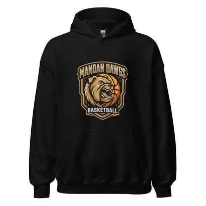 Classic | Hoodie | Mandan Dawgs Basketball | Shield Logo