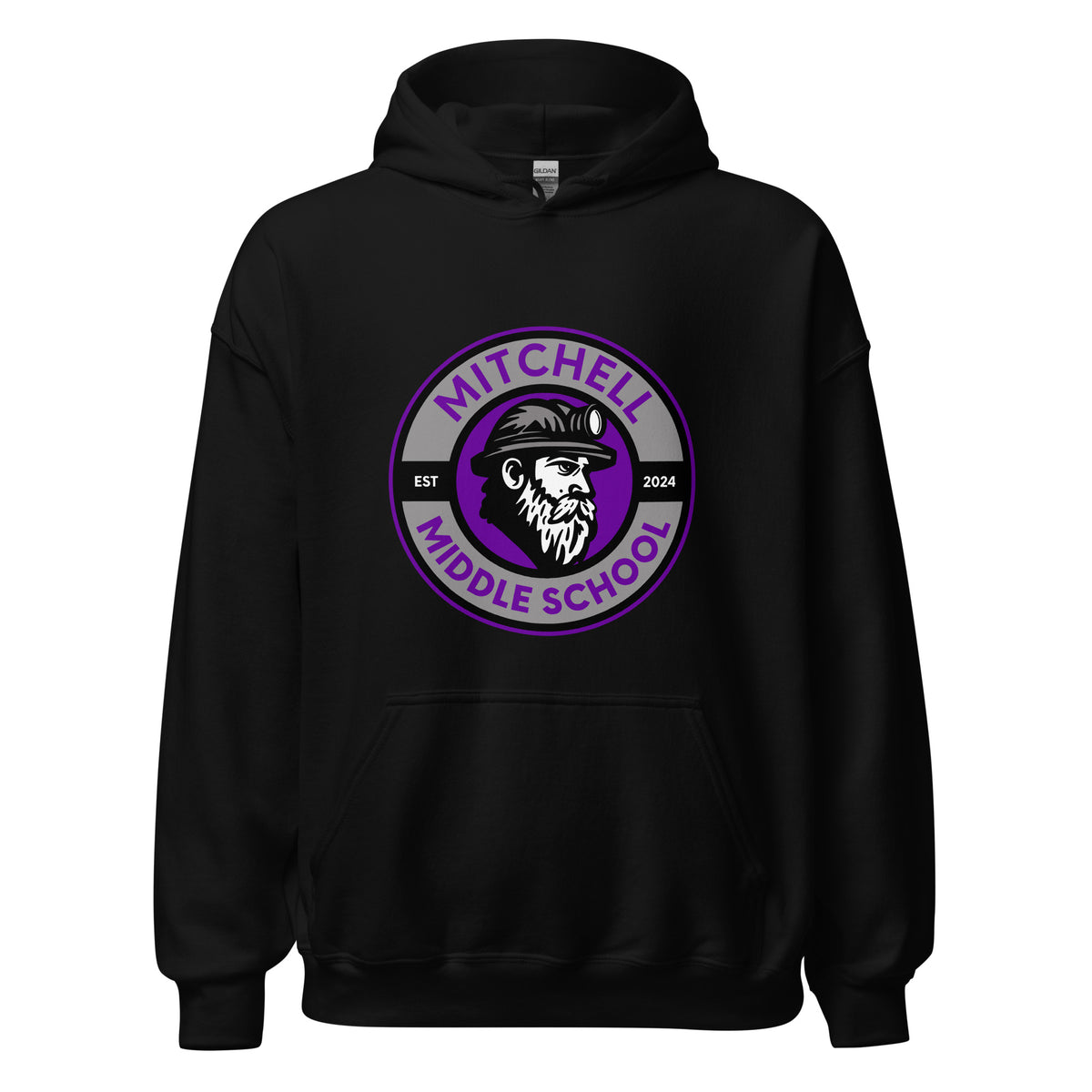 Classic | Hoodie | Mitchell Middle School Softball | Badge Logo